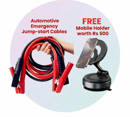 Power Up Your Drive: Get a FREE Rs 500 Mobile Holder With Automotive Emergency Jump-start Cables