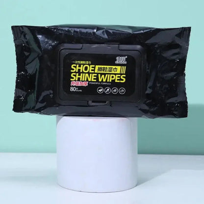 (Pack of 2) Disposable Shoe Cleaning Wet Wipes For Quick Shine