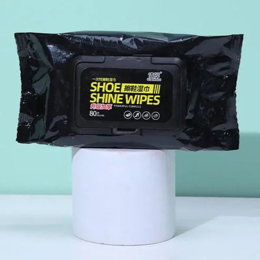 (Pack of 2) Disposable Shoe Cleaning Wet Wipes For Quick Shine